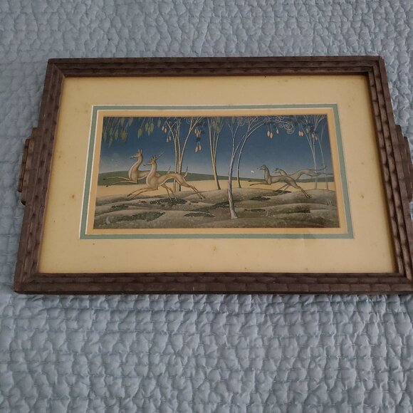 TRUE VINTAGE ART DECO PICTURE - Picture 1 of 1